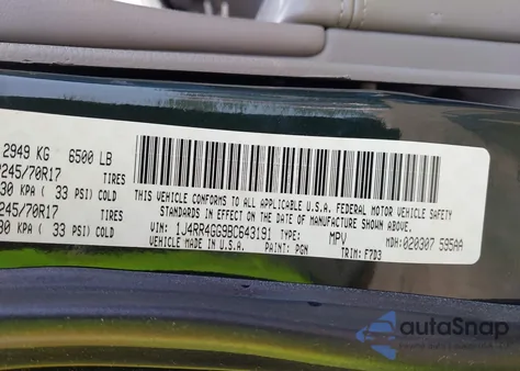 2011 Jeep Grand Cherokee Laredo from USA, damaged, VIN 1J4RR4GG9BC643191